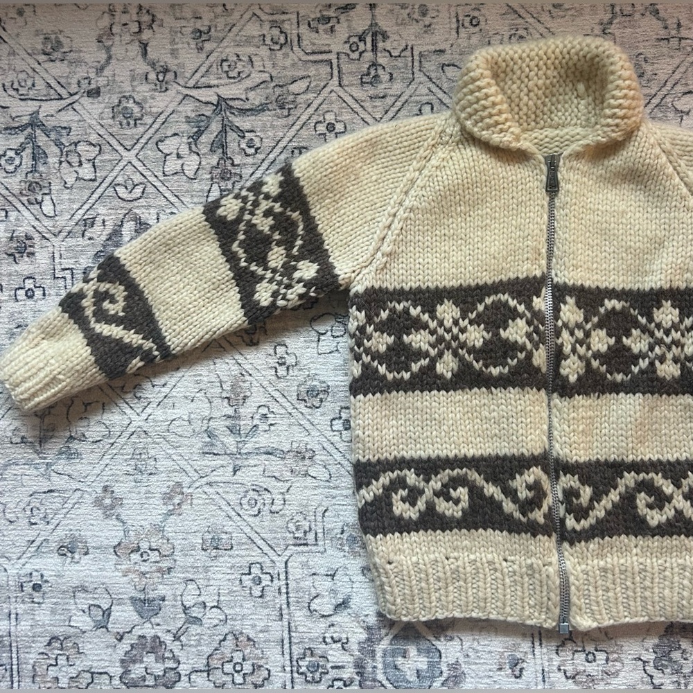 Vintage Handmade Wool Knit Sweater